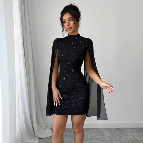 ✨ Maison Valerio – Robe Scintillante Multi‑Couleurs